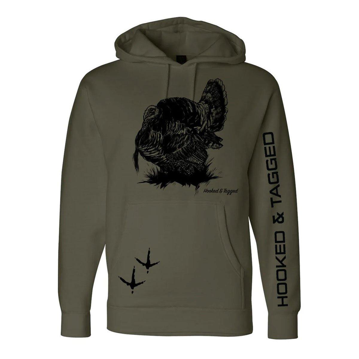 Men's Hooked And Tagged Turkey Hoodie - Hooked And Tagged