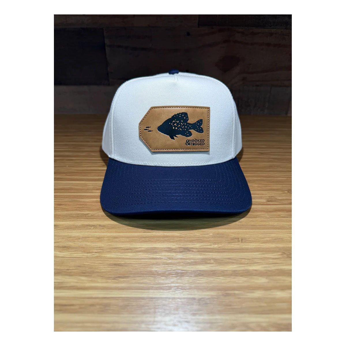 Hooked And Tagged Crappie Adjustable Hat - Hooked And Tagged
