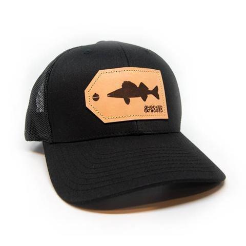 Men's Hooked And Tagged Walleye Patch Snapback Hat - Hooked And Tagged