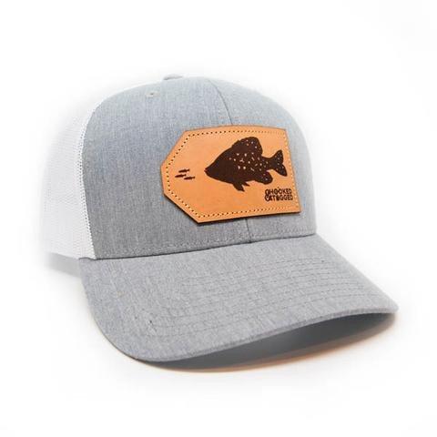 Hooked And Tagged Crappie Patch Snapback Hat - Hooked And Tagged