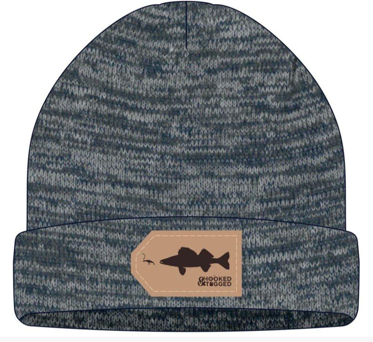 Men's Hooked And Tagged Walleye Beanie - Hooked And Tagged