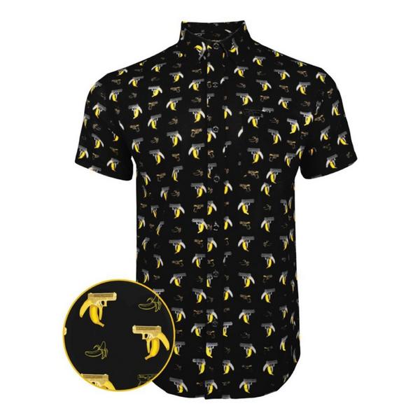 RETRO RIFLE Men's  Organic Button Up Shirt