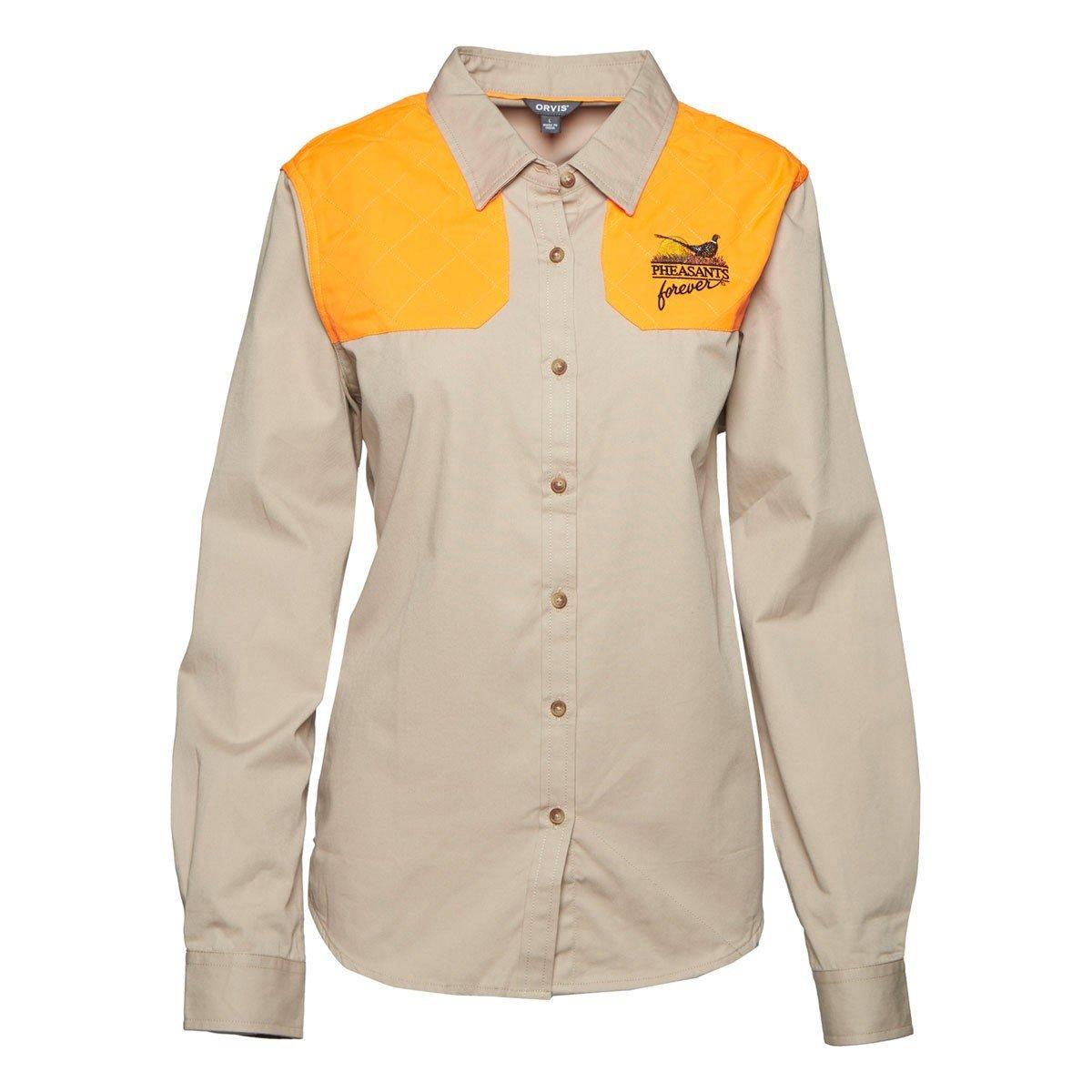 Orvis Women's  Pheasants Forever Midweight Shooting Long Sleeve Button Up Shirt