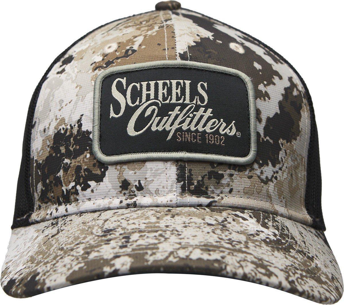 Scheels Outfitters Camo Riverside Trucker Adjustable Hat