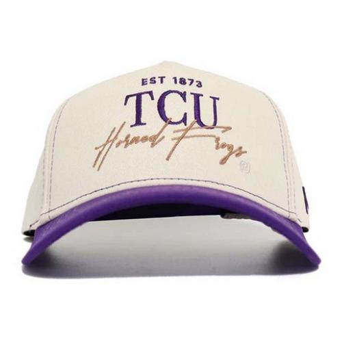 NO RIVALS TCU Horned Frogs Vintage Adjustable Hat - Primary Image