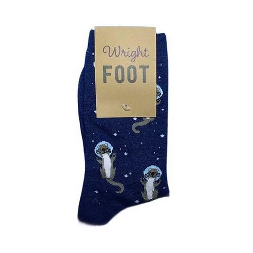 Wright Foot Otter Space Crew Socks - Primary Image