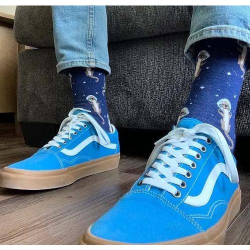 Wright Foot Otter Space Crew Socks - Primary Image