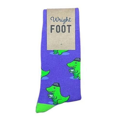 Wright Foot Tea Rex Crew Socks - Primary Image