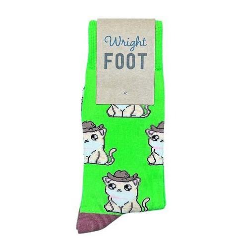 Wright Foot Meowdy Partner Crew Socks - Primary Image