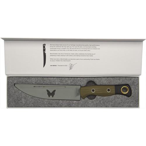 Benchmade Knife Company Meatcrafter Green / Black Kitchen Knife - Primary Image