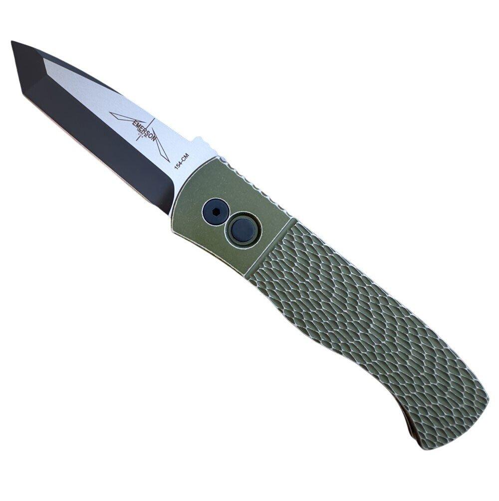 Pro-Tech E7T15-BW Emerson CQC-7 Tanto Folding Automatic Knife - Pro-Tech