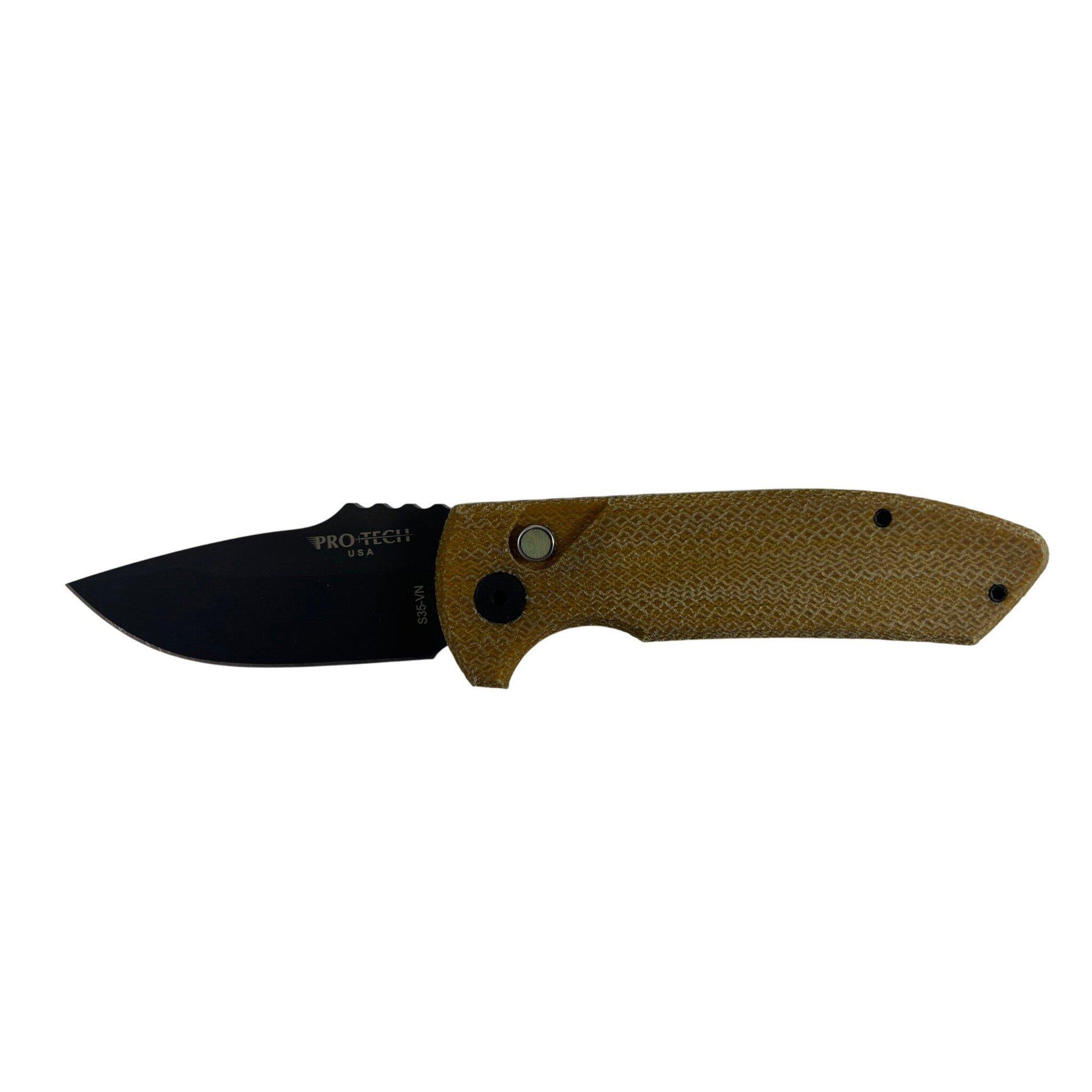 Pro-Tech SBR Unique Micarta One of a Kind Folding Automatic Knife - Pro-Tech