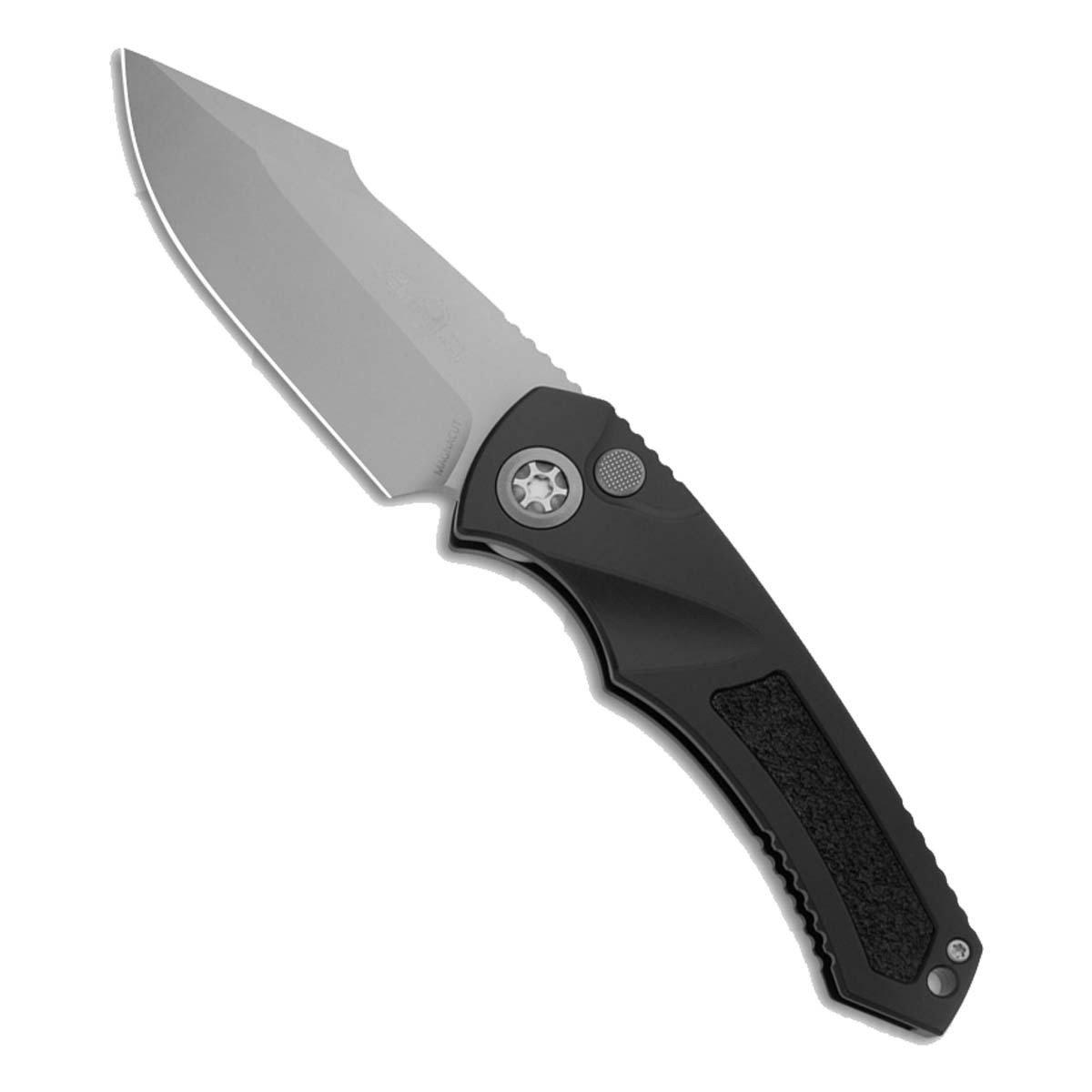 Heretic Knives H048-3A Pariah Bead Blast Harpoon Folding Automatic Knife - Heretic Knives