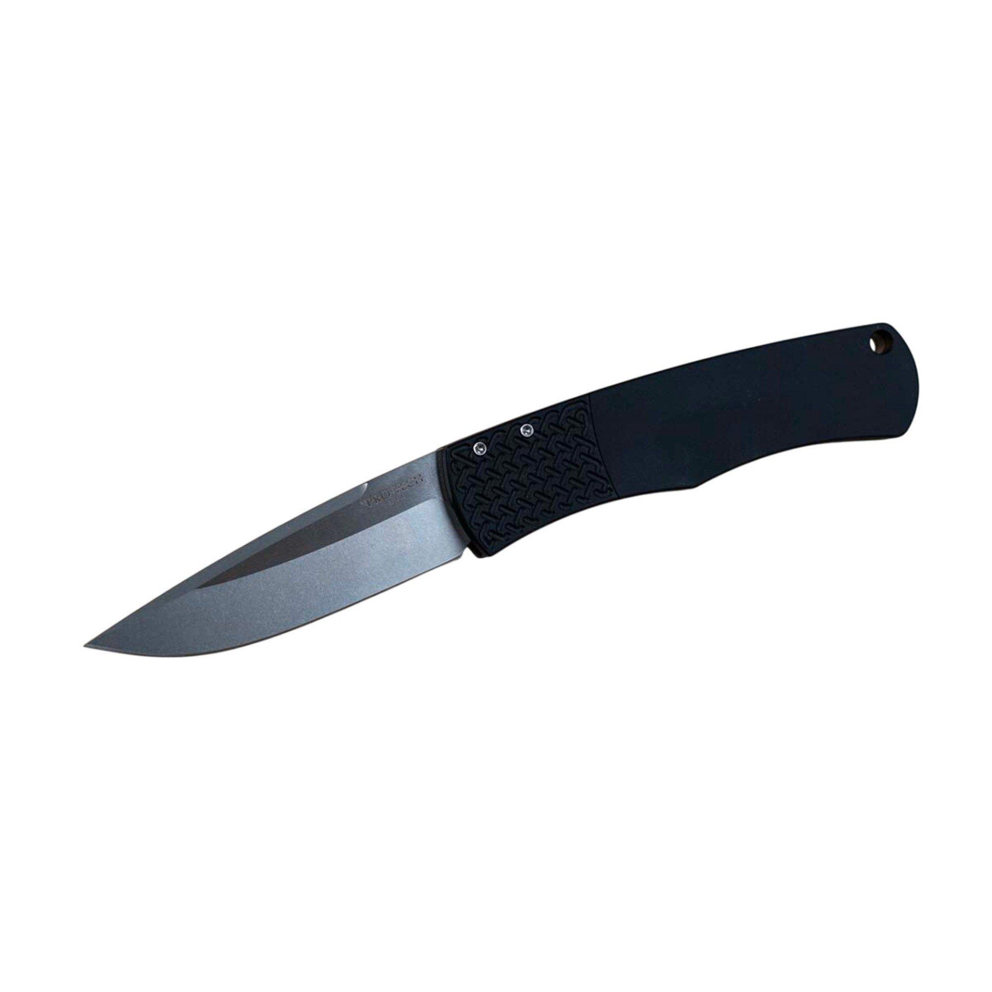 Pro-Tech BR-1.3 Bolster Release Stonewashed Drop Point Folding Automatic Knife - Pro-Tech