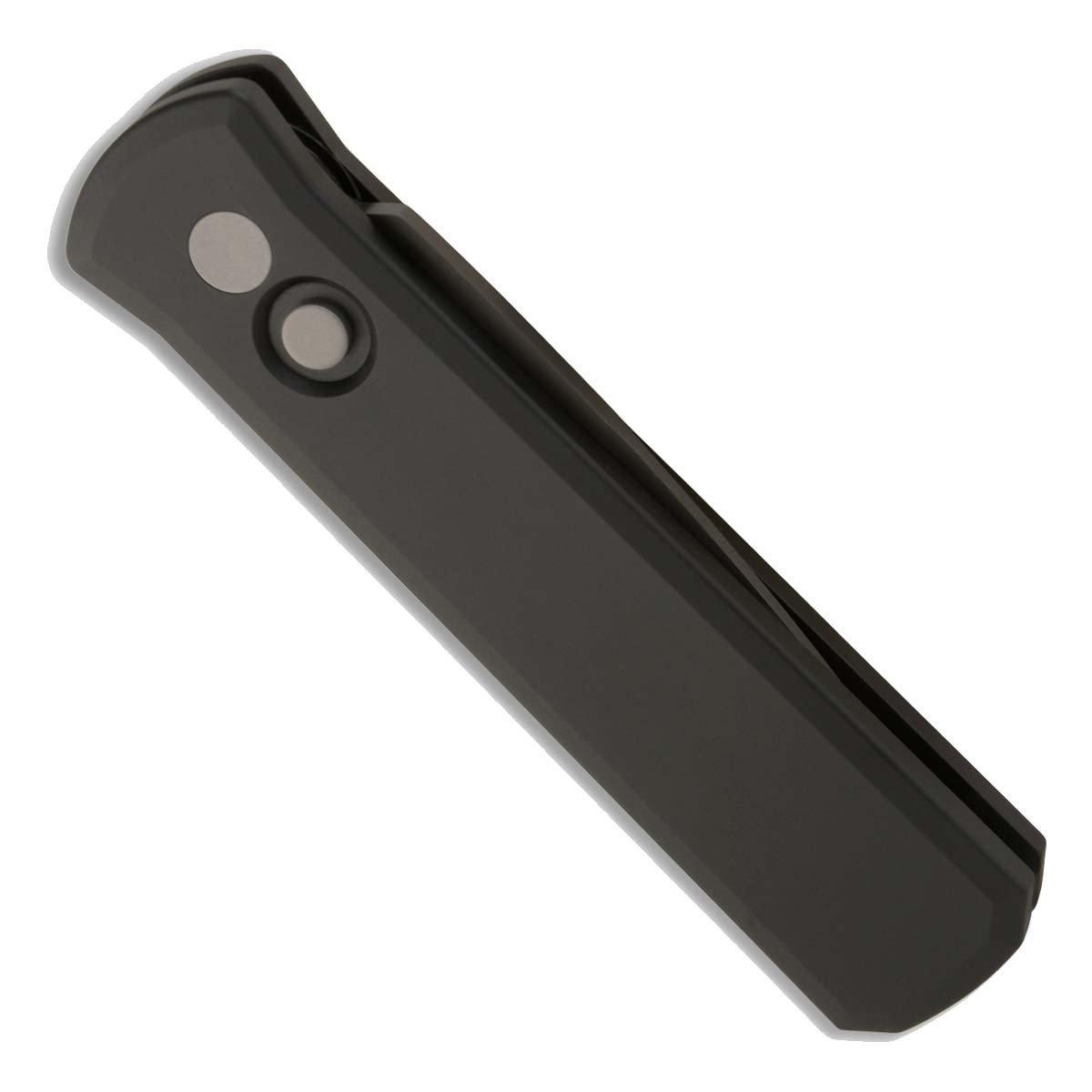 Pro-Tech 721-LH Godson Black DLC Spear Point Left Handed Folding