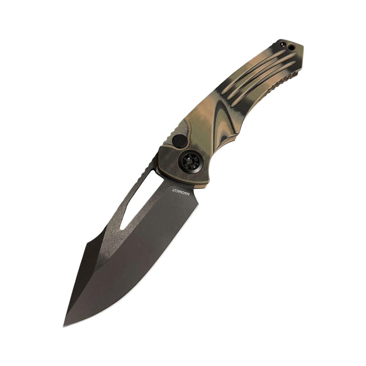 Heretic Knives H046-6A-G10 Pariah Black Battleworn G10 Manual Folding Pocket Knife - Heretic Knives