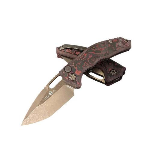 Heretic Knives H011-7A-RD/CC Medusa Bronze Cerakote Tanto Folding Automatic Knife - Primary Image