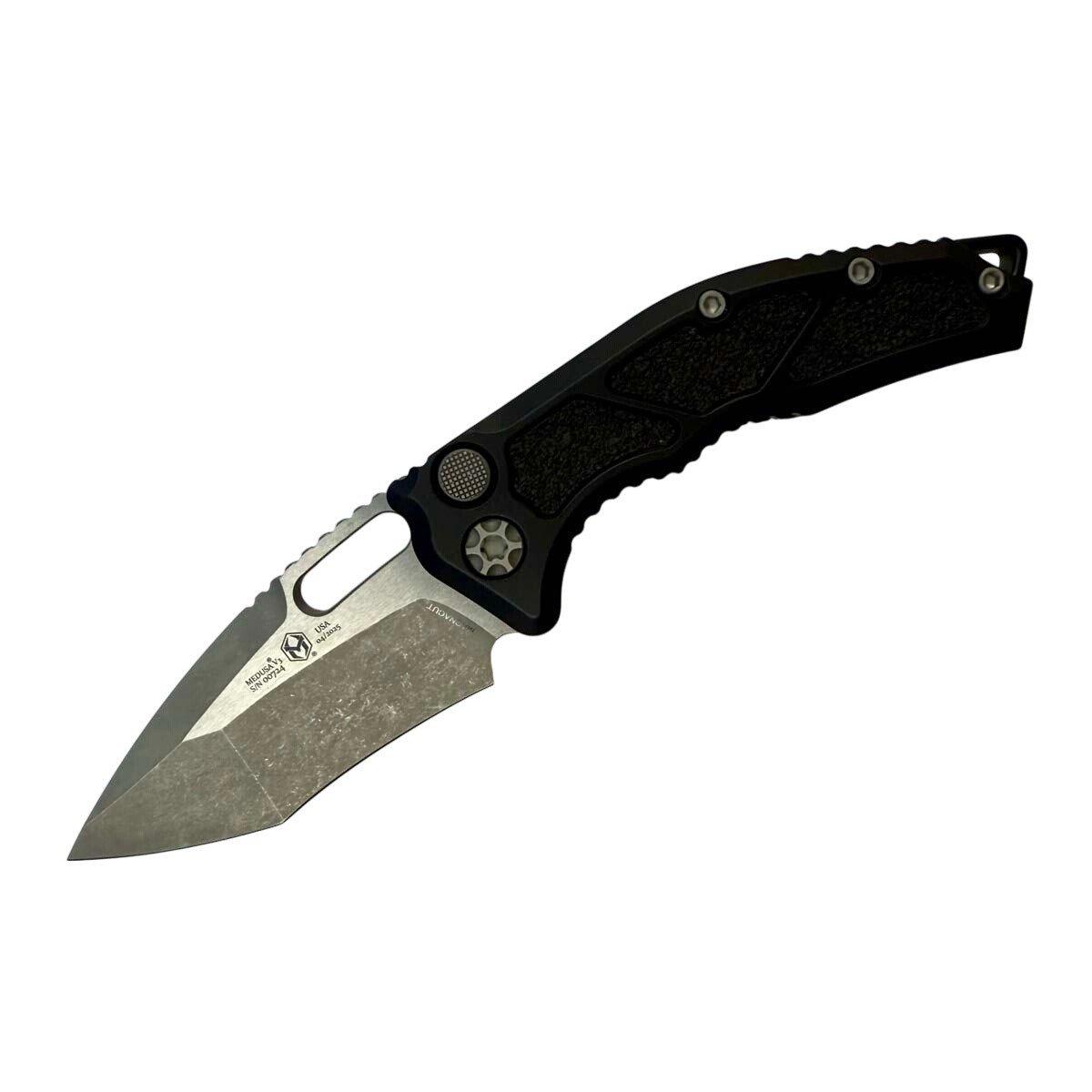 Heretic Knives H012-5A Medusa Battleworn Folding Automatic Knife - Heretic Knives