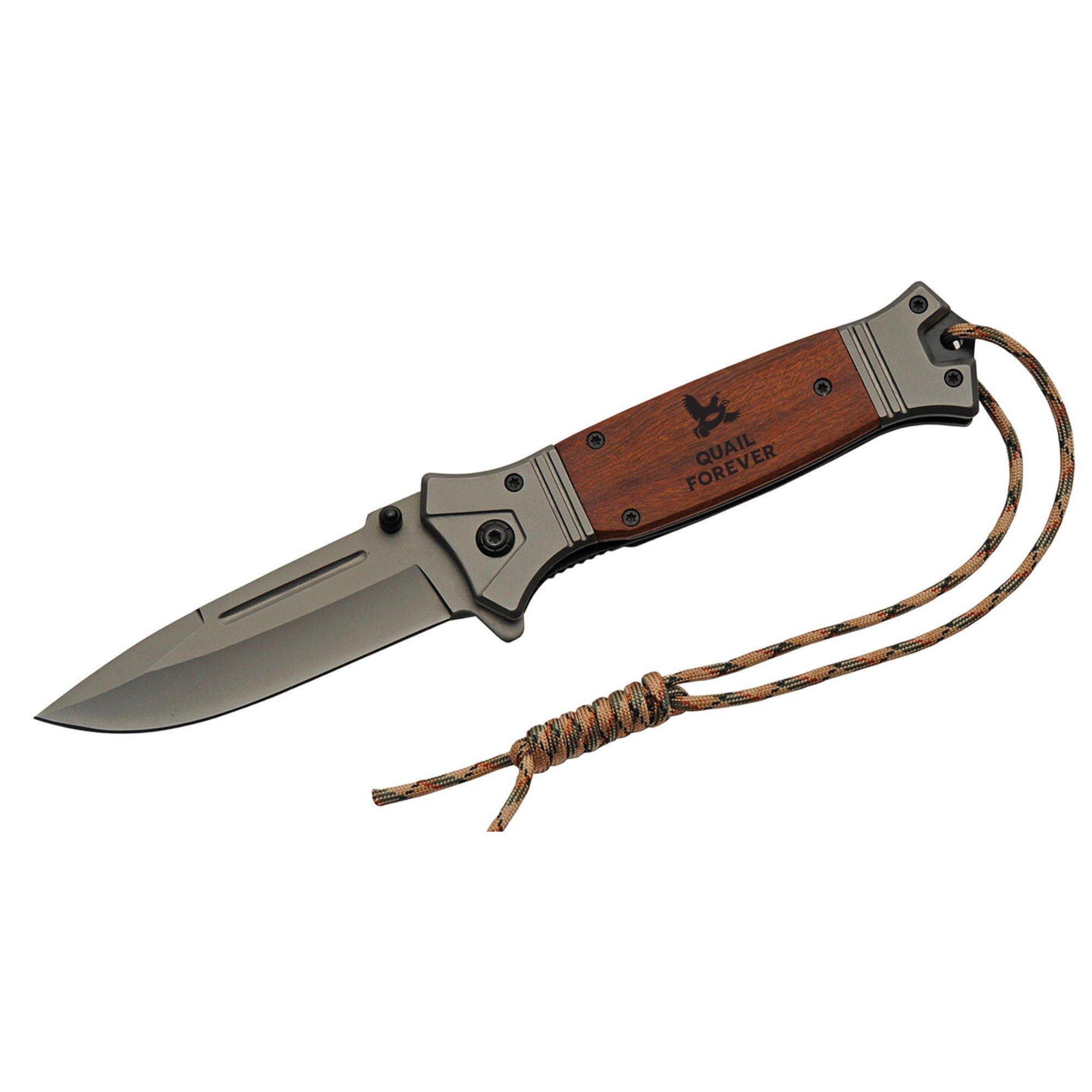 SZCO Quail Forever Titanium Liner Lock Knife - SZCO Supplies