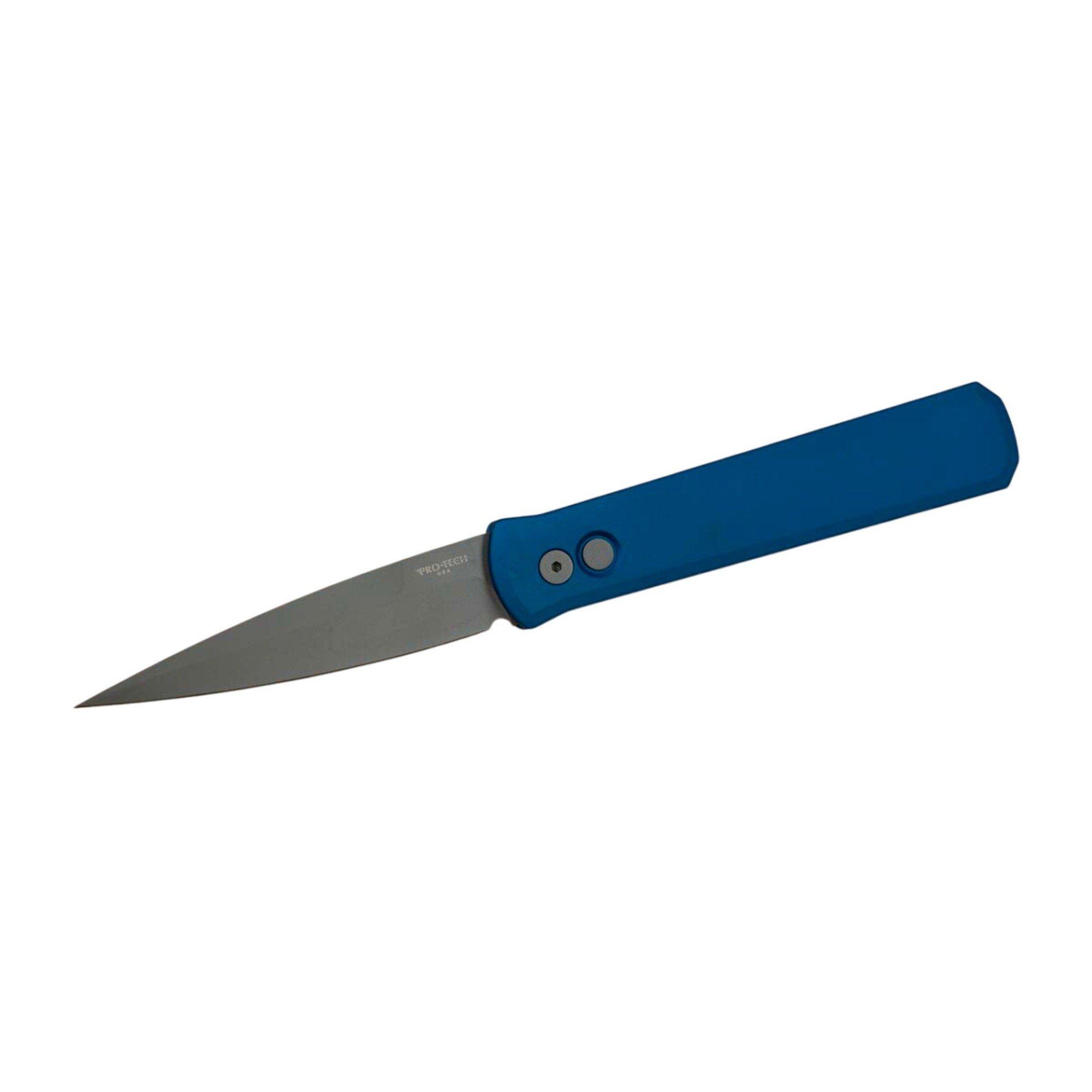 Pro-Tech 920 Godfather Bead Blast Spear Point Folding Automatic Knife - Pro-Tech