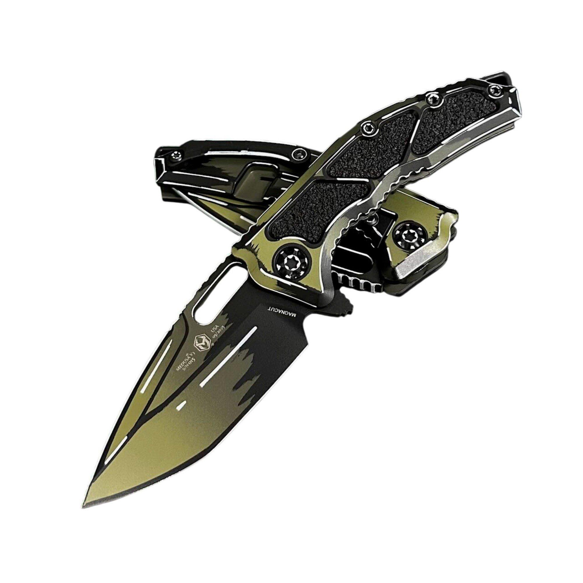 Heretic Knives H009-CS Medusa MagnaCut Folding Pocket Knife - Heretic Knives