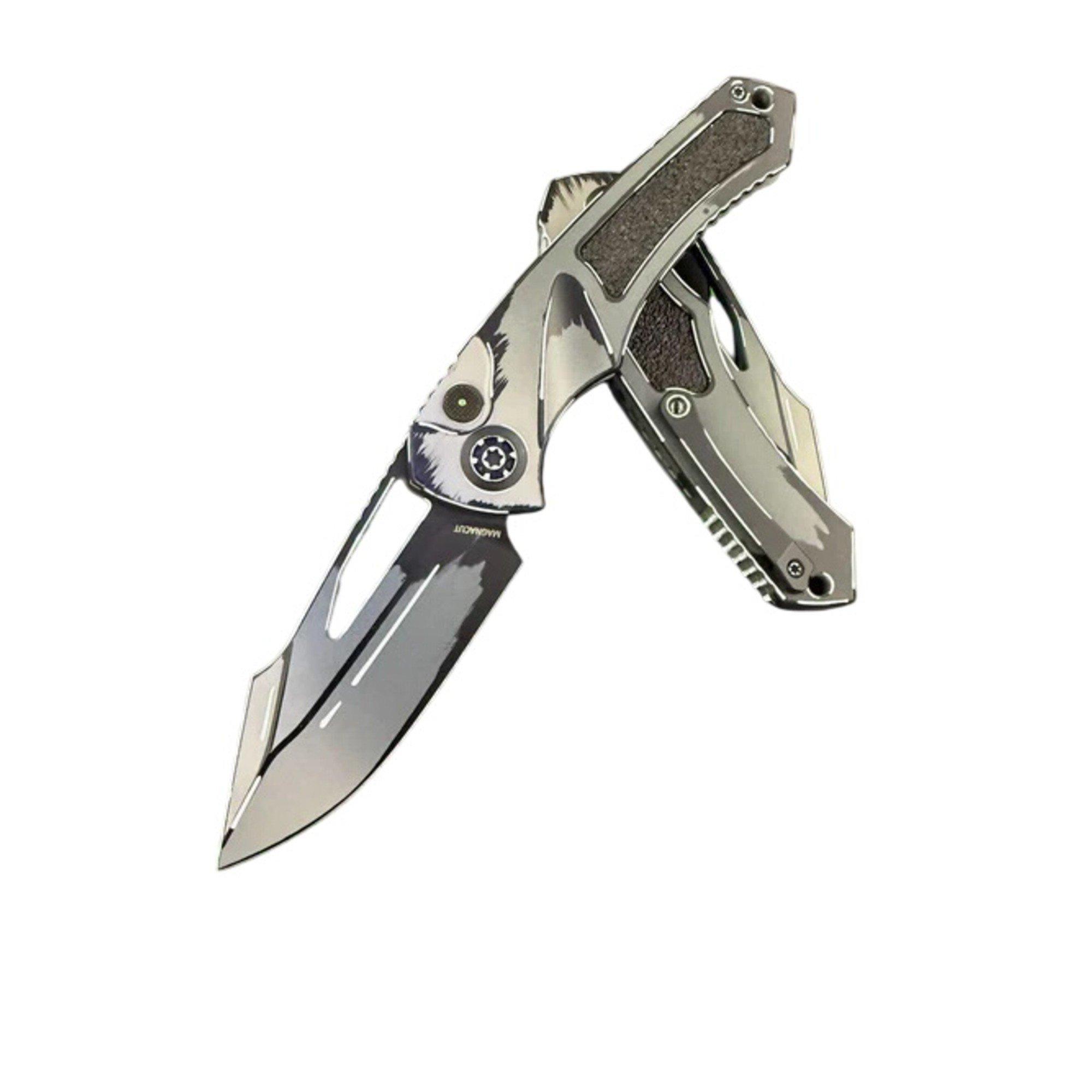 Heretic Knives H046-CS Pariah Cel Shaded MagnaCut Manual Folding Pocket Knife - Heretic Knives