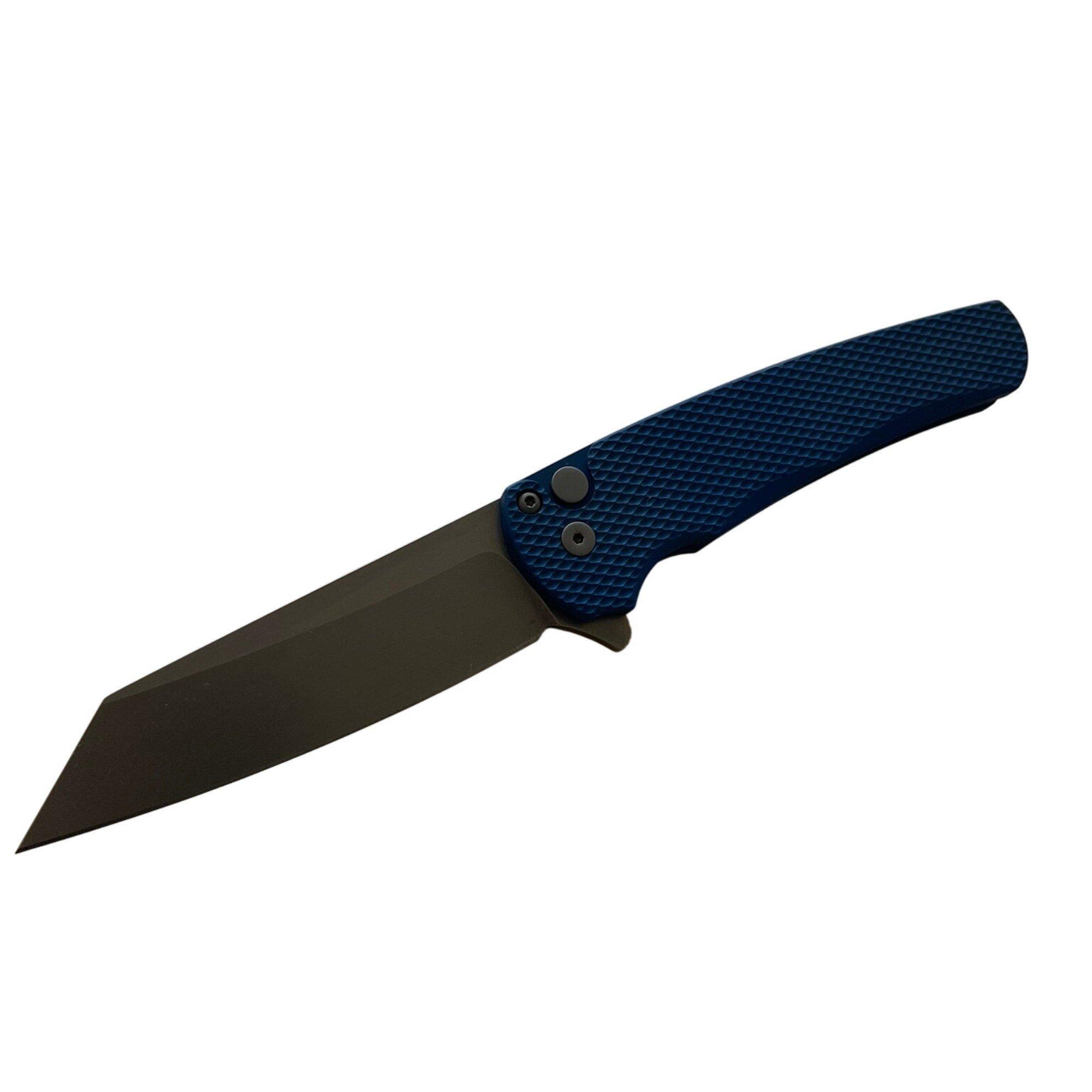 Pro-Tech 5405-Blue Malibu MagnaCut Stonewash Folding Pocket Knife - Pro-Tech