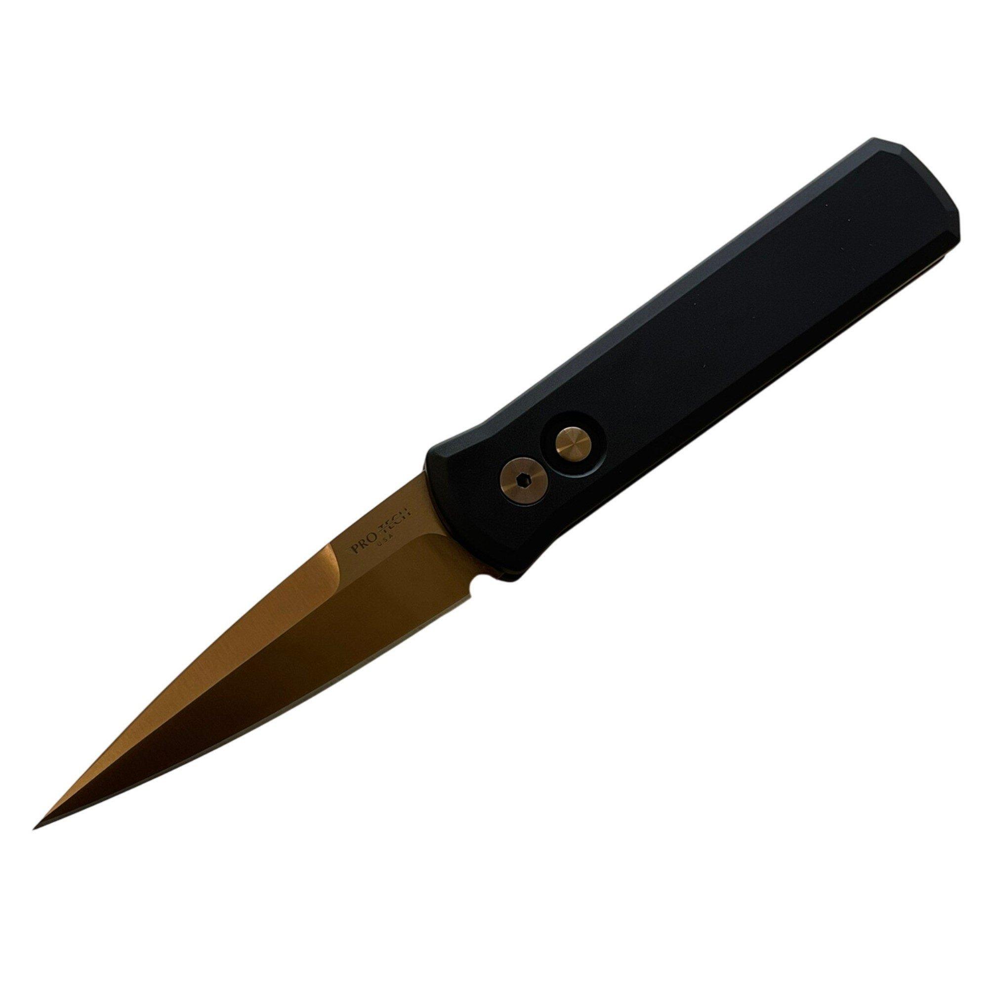 Pro-Tech 721-RG Godson Spear Point Folding Automatic Knife - Pro-Tech
