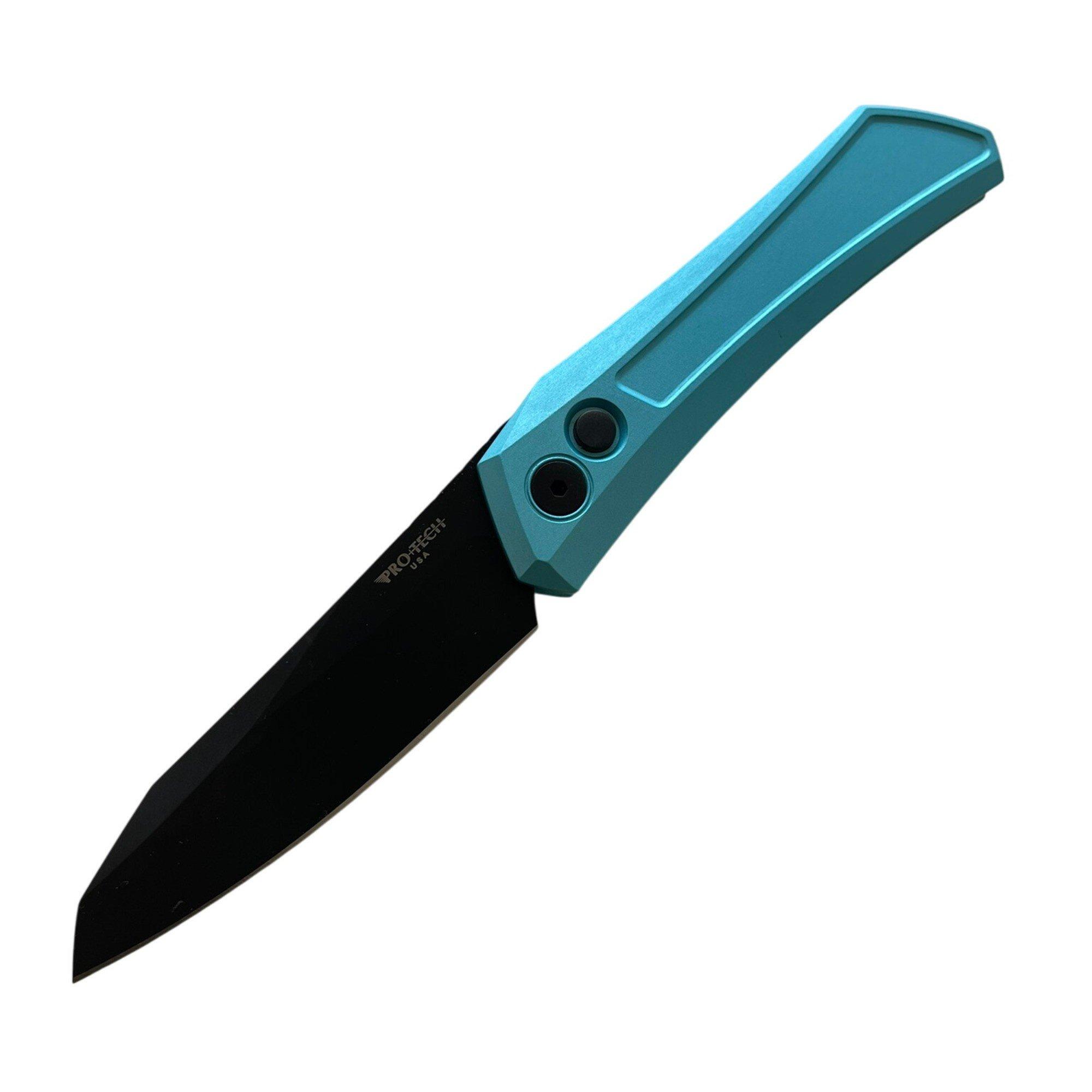 Pro-Tech DS103.7.Blue Oligarch MagnaCut DLC Folding Automatic Knife - Pro-Tech
