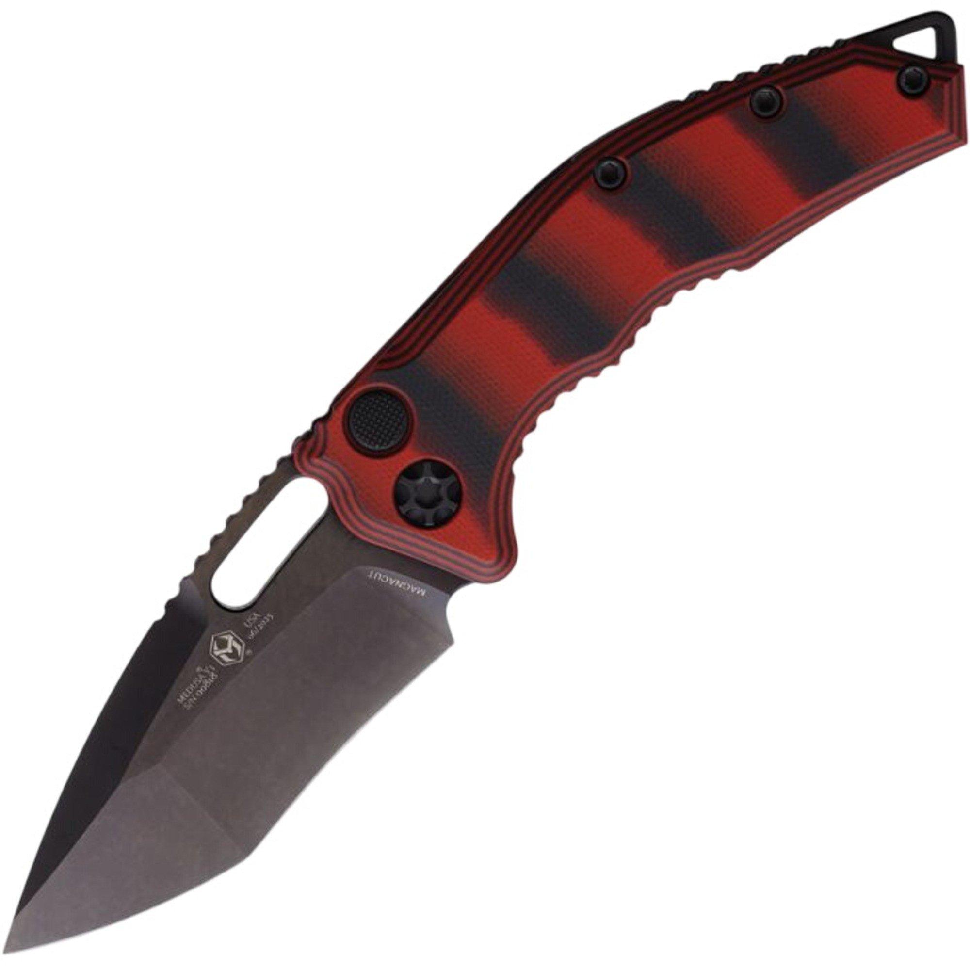 Heretic Knives H012-6A-G10 Medusa MagnaCut Folding Automatic Knife - Heretic Knives