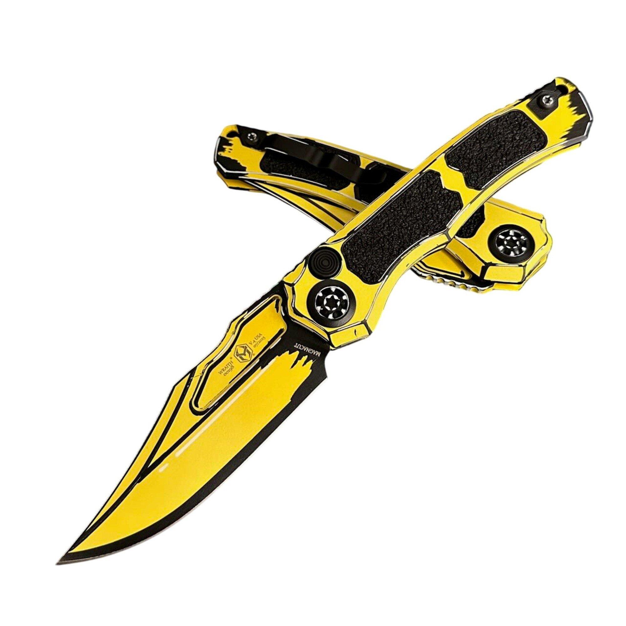 Heretic Knives H002-CS Wraith V4 MagnaCut Folding Automatic Knife - Heretic Knives