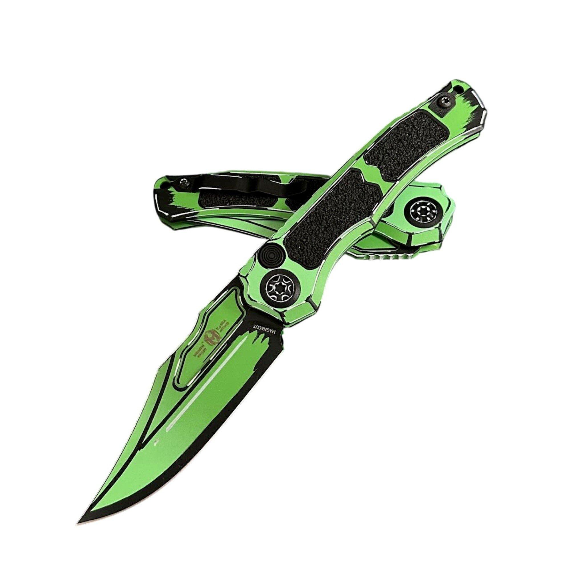 Heretic Knives H002-CS Wraith V4 MagnaCut Folding Automatic Knife - Heretic Knives