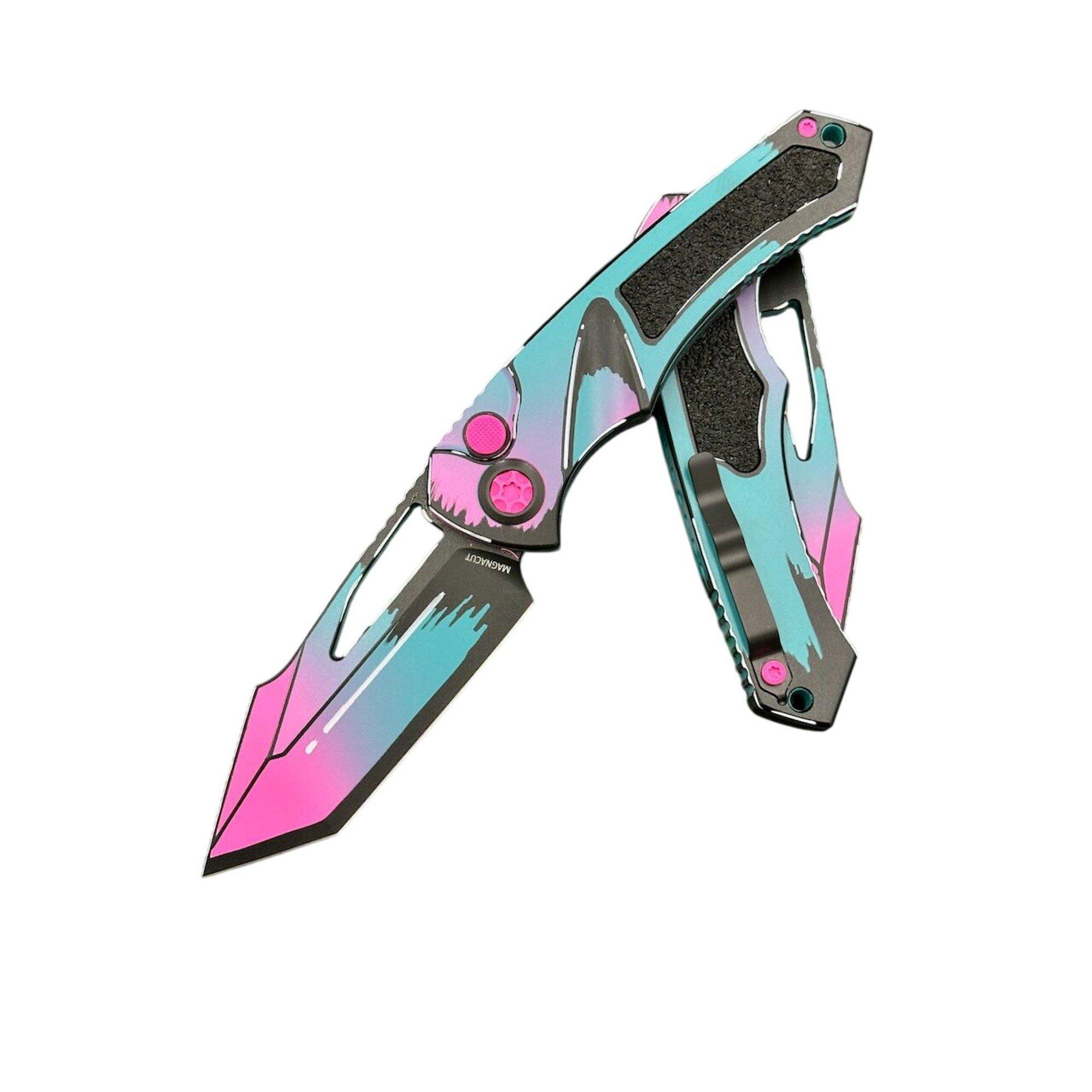 Heretic Knives H047-CS Pariah Miami Vice MagnaCut Folding Pocket Knife - Heretic Knives