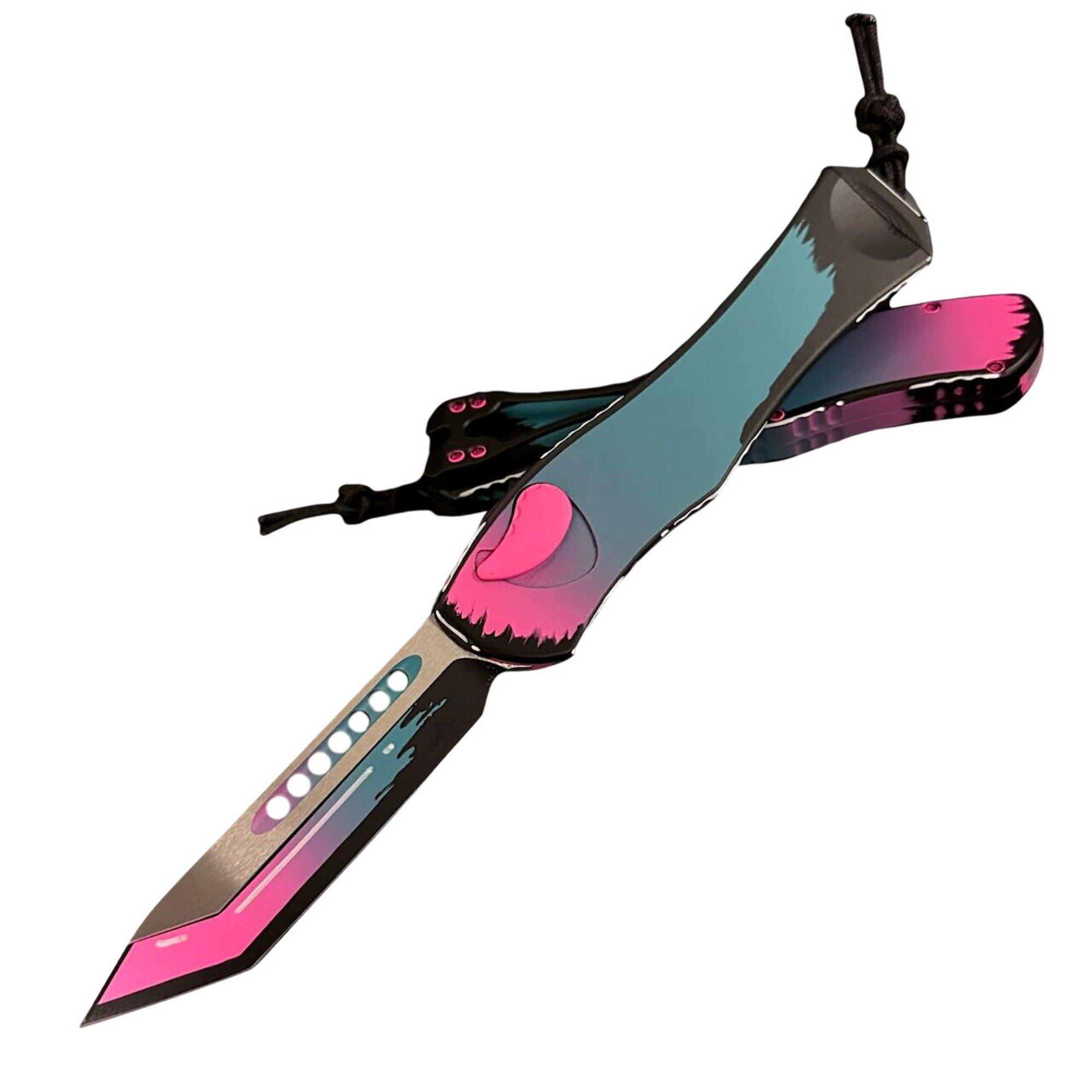 Heretic Knives H406-CS Hydra V4 MagnaCut UV Cel Shaded OTF Automatic Knife - Heretic Knives