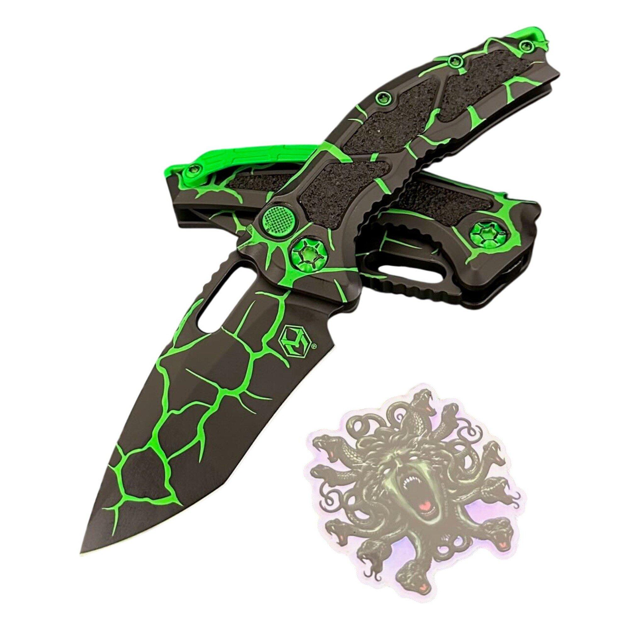 Heretic Knives H012-MAG Medusa Magma MagnaCut Folding Automatic Knife - Heretic Knives