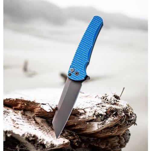 Pro-Tech 5436-BW LTD Malibu DLC MagnaCut Folding Pocket Knife