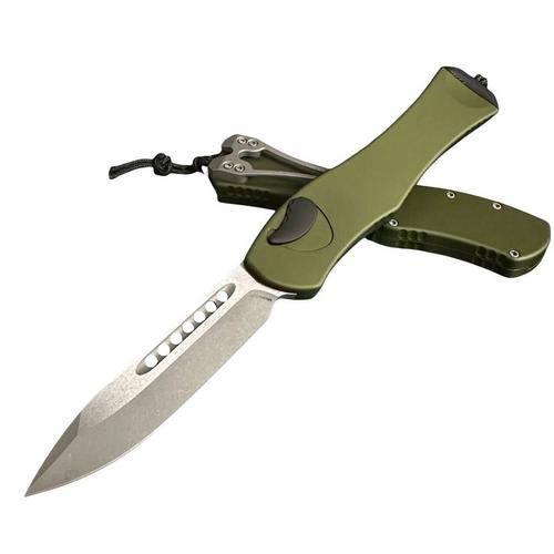 Heretic Knives H407-5A Hydra V4 MagnaCut Battleworn OTF Automatic Knife - Primary Image