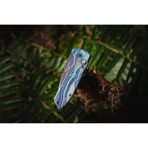 Pro-Tech LG423 SBR Starry Night DLC Folding Automatic Knife - Primary Image