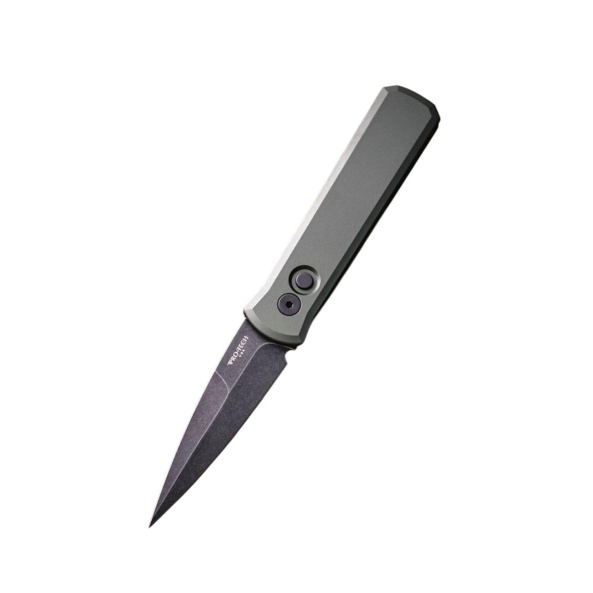 Pro-Tech 721-DLCW Godson DLC Washed Folding Automatic Knife - Pro-Tech