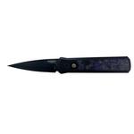 Pro-Tech 7214 Godson Violet Marble Carbon Fiber DLC Folding Automatic Knife - Thumbnail 1 of 6