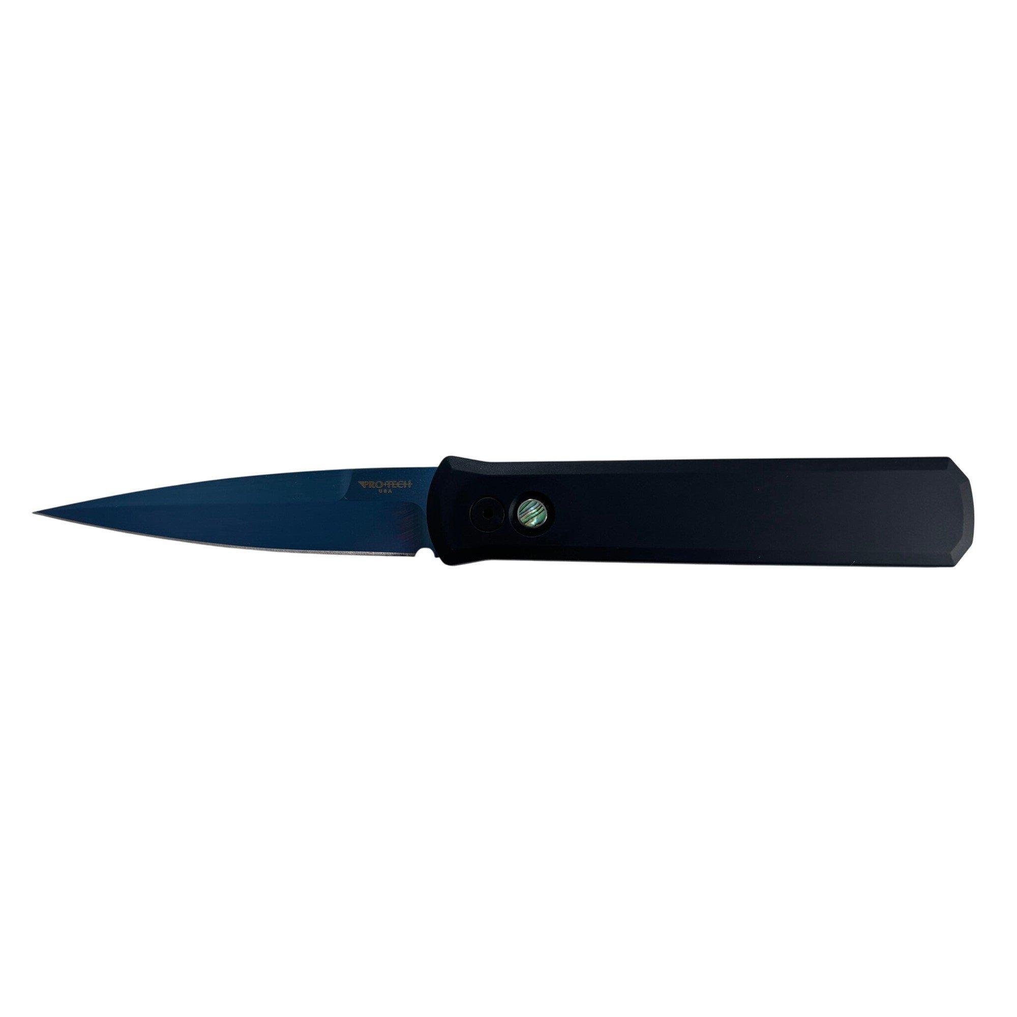Pro-Tech 921-SB Godfather Sapphire Blue DLC Folding Automatic Knife - Pro-Tech