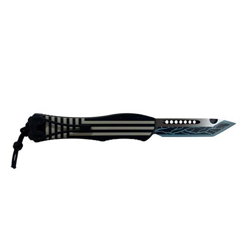 Heretic Knives H406-DKSBR Hydra V4 Tanto Darksaber Scheels Exclusive OTF Automatic Knife - Primary Image