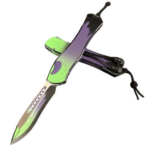 Heretic Knives H408-CS Hydra V4 MagnaCut Cel-Shade OTF Automatic Knife - Primary Image