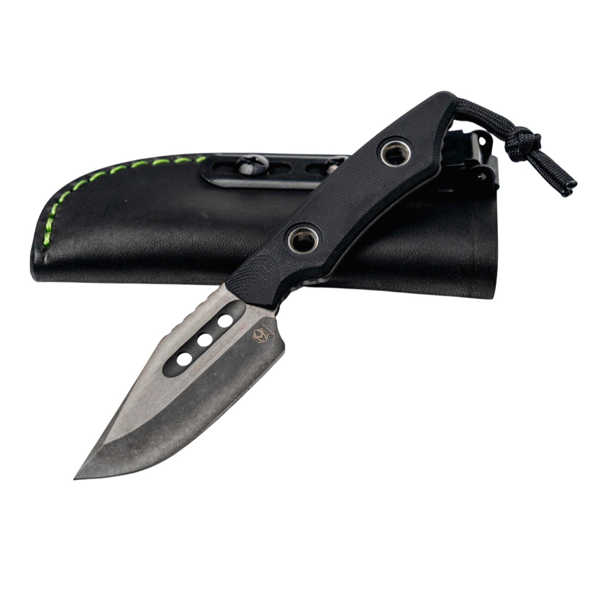 Heretic Knives H065-6A Kobold Bowie DLC MagnaCut Fixed Blade Knife - Heretic Knives