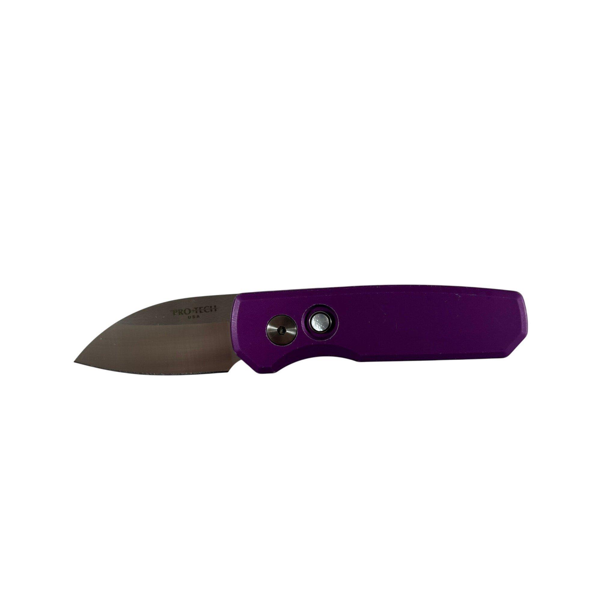 Pro-Tech BSW25.RUNT5.1 Runt 5 Battleworn MagnaCut Wharncliffe Folding Automatic Knife - Pro-Tech
