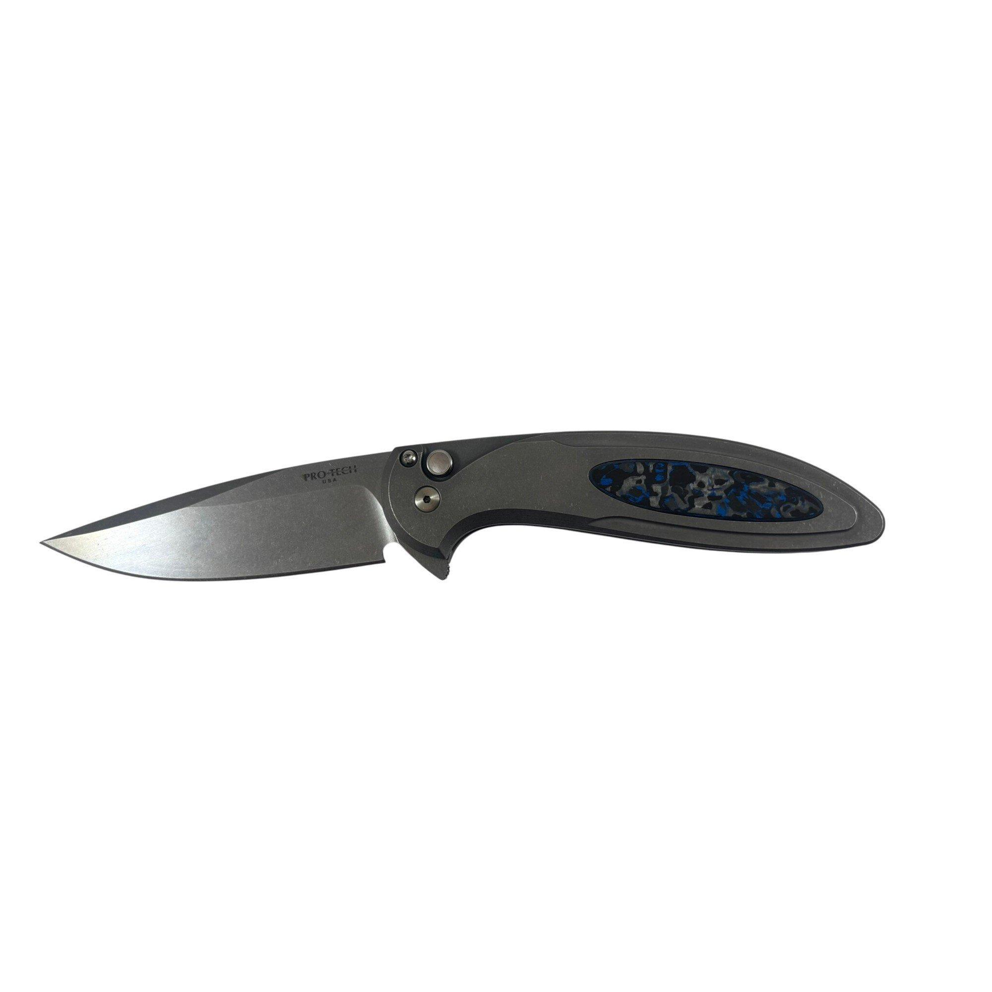 Pro-Tech 2025 Cambria Custom 013 MagnaCut Stonewashed Folding Pocket Knife - Pro-Tech