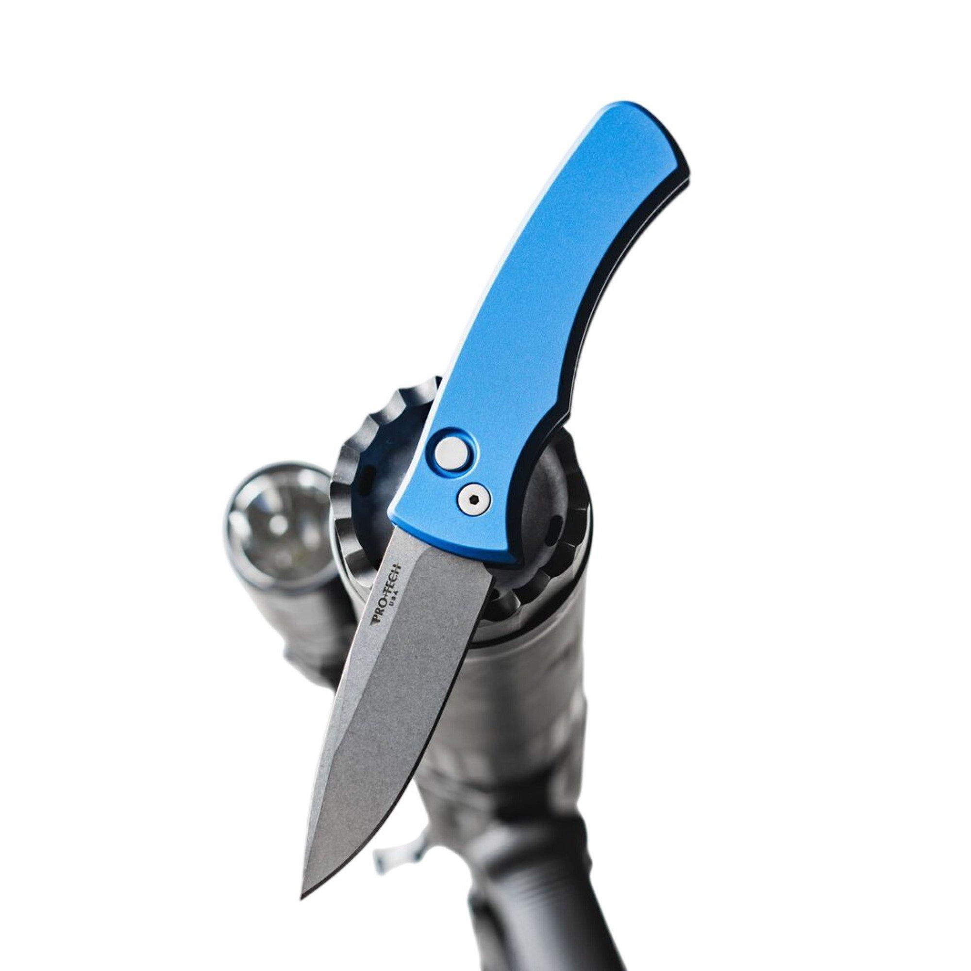 Pro-Tech Duke 2 CPM MagnaCut Stonewashed Folding Automatic Knife - Pro-Tech