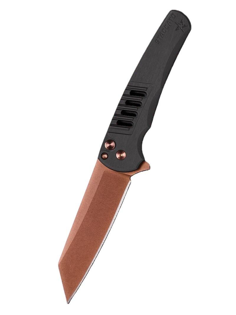 Pro-Tech Malibu Staccato Exclusive.8 Copper Rose MagnaCut Folding Pocket Knife - Pro-Tech