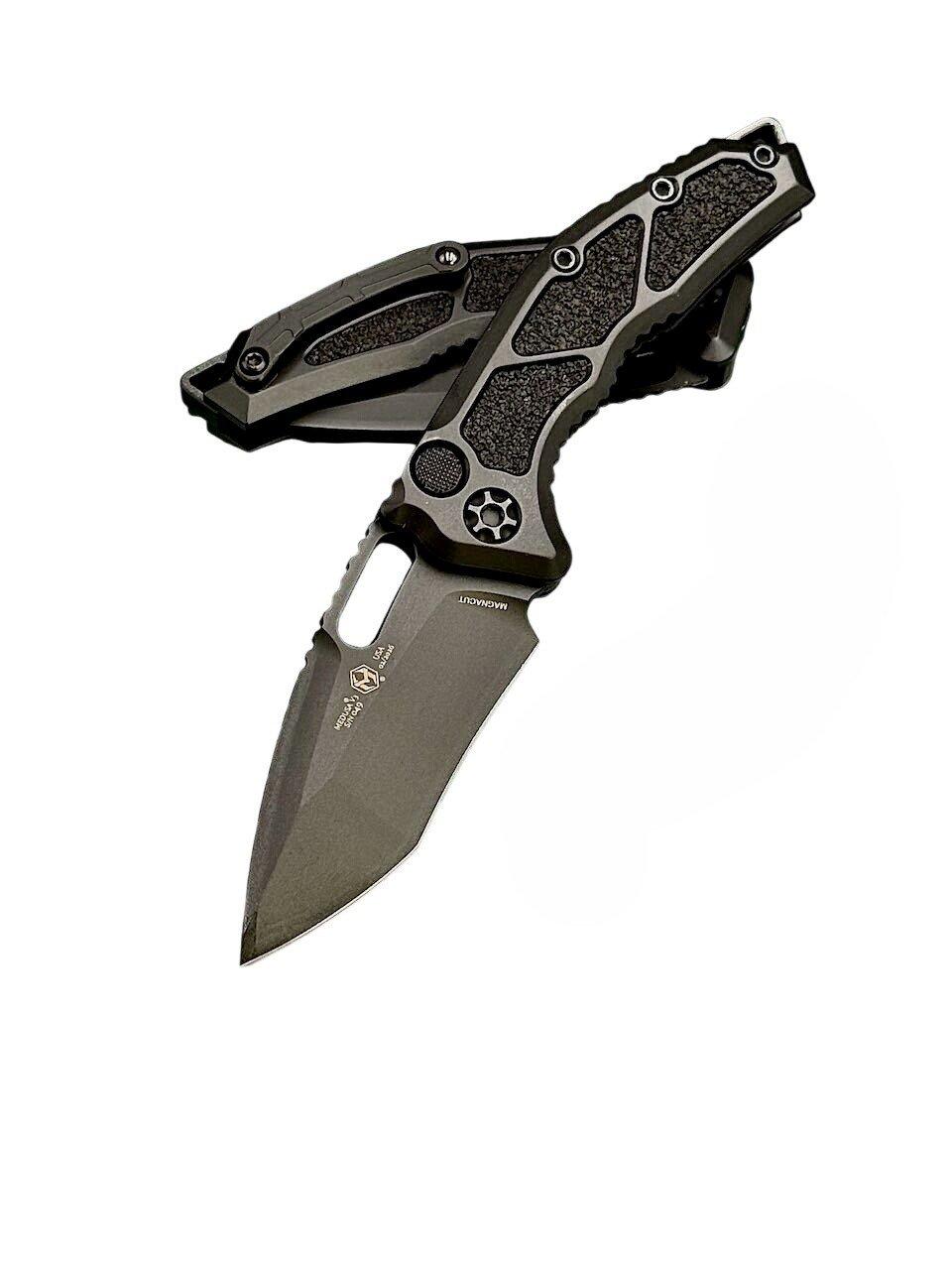 Heretic Knives H012-CS-SC Medusa Secret UV Cel Shaded MagnaCut Folding Automatic Knife - Heretic Knives