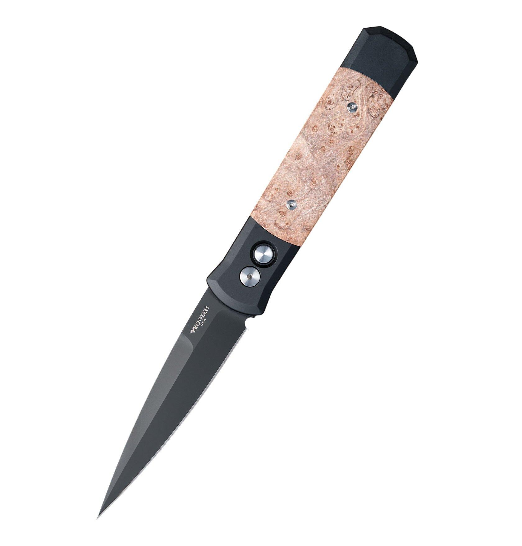Pro-Tech 906 Godfather DLC Maple Folding Automatic Knife - Pro-Tech